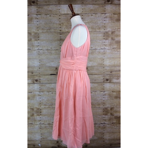 Donna Morgan Special Occasion Peach Chiffon Dress - Picture 3 of 8